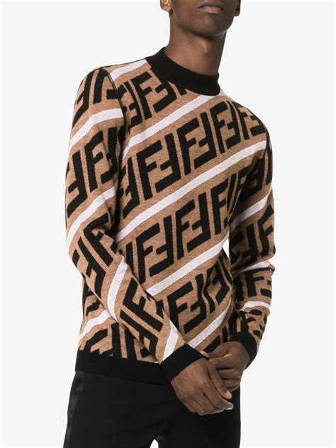 fendi high neck sweater|Fendi jumper men's.